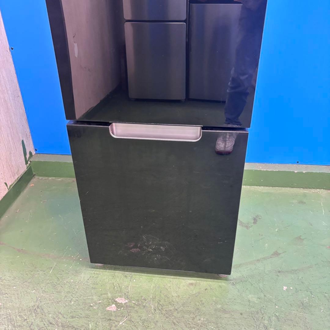 665 ガラストップ　鏡面　2022年　極美品　冷蔵庫　小型　一人暮らし　洗濯機