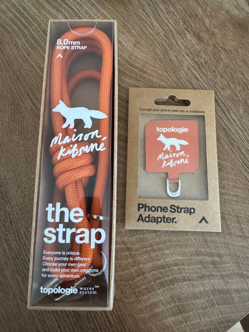 maison kitsune topologie　スマホ　ストラップ