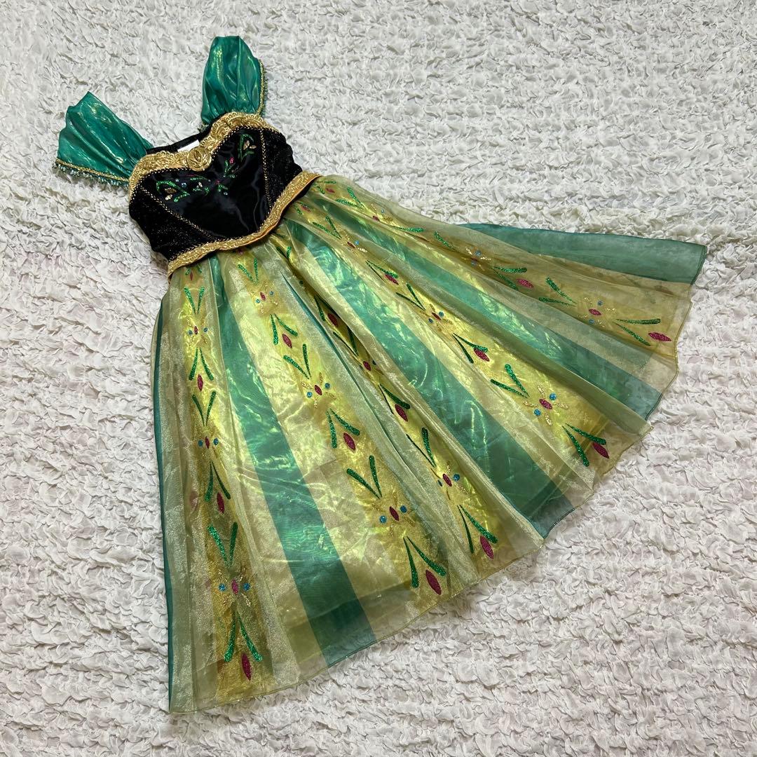 【公式】アナと雪の女王 戴冠式のドレスコスチューム サイズ110