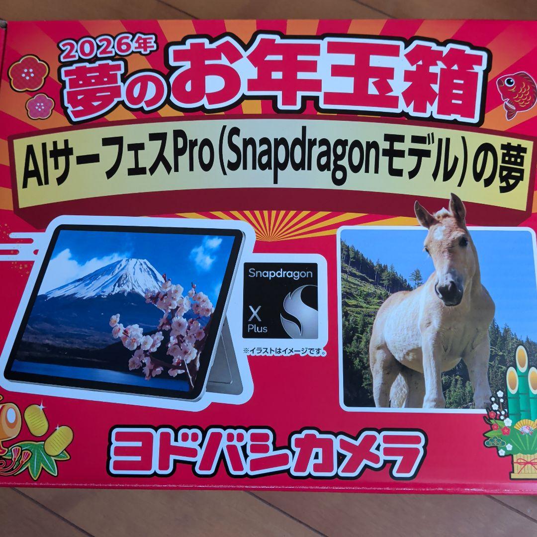 ヨドバシ　福袋　福箱　AIサーフェスPro (Snapdragonモデル)