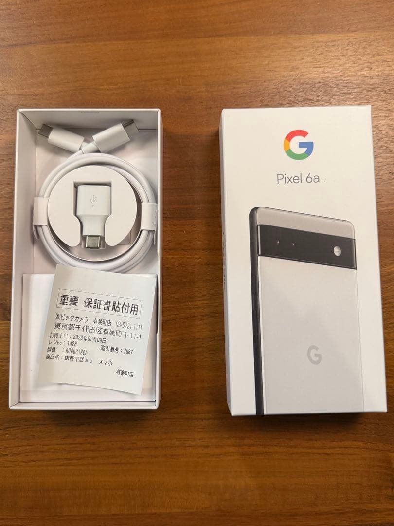 プ*)様 Google Pixel 6a 本体 白　128GB
