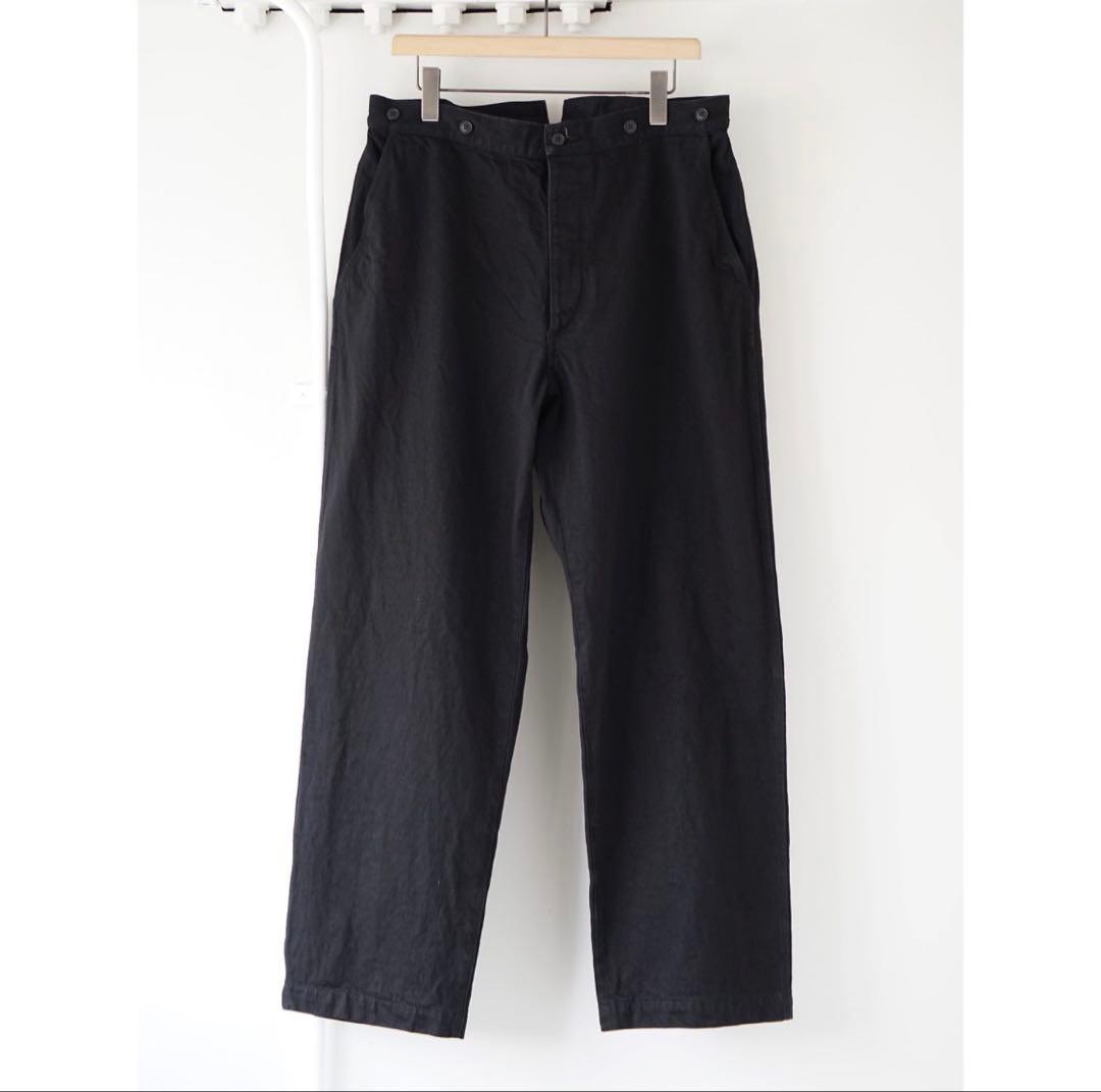 COMOLI 26SS ブラックデニムオーバーパンツ 2