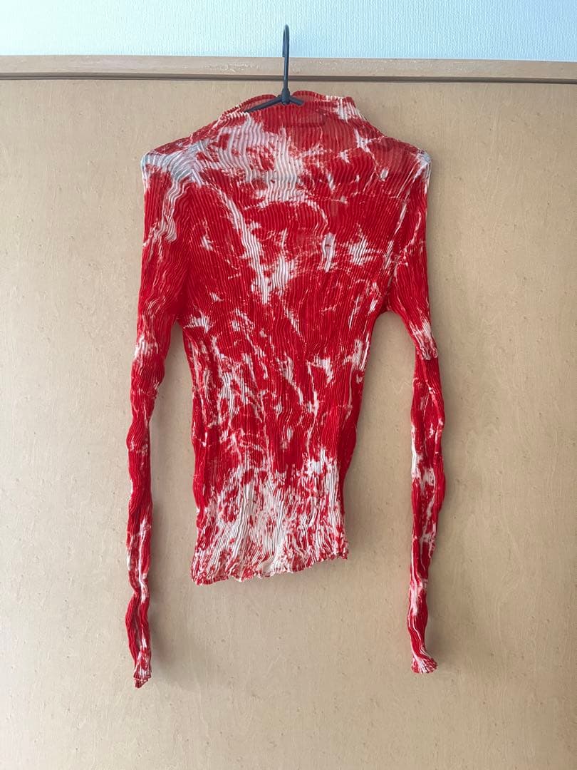 レア　ISSEY MIYAKE FETE 長袖 赤/白