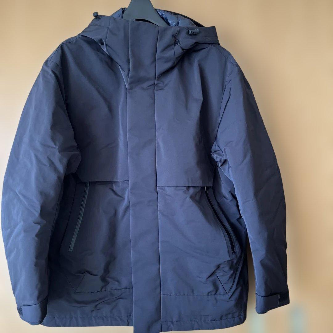 ユニクロ+J / ハイブリッドダウンオーバーサイズパーカー黒M