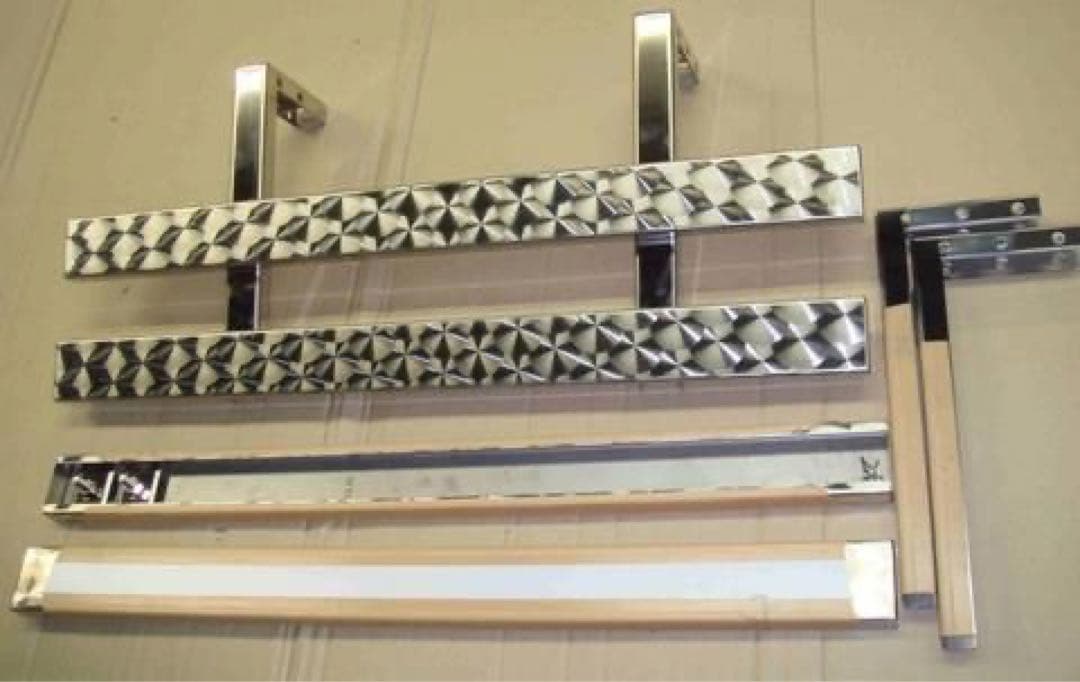 h*☆様 軽トラック 汎用 ウロコ柄ステンレス サイドバンパー左右set