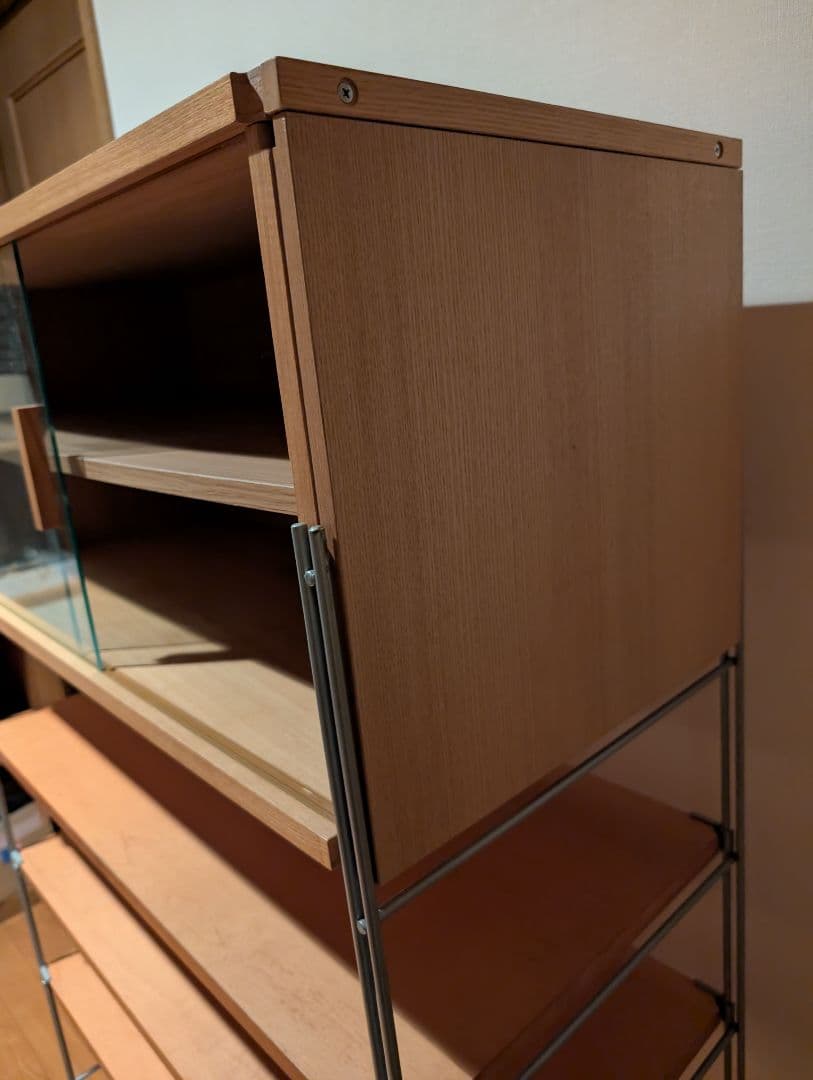 《送料込》無印良品 ユニットシェルフ シェルフ付