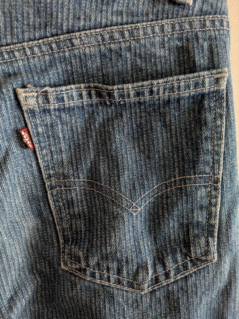 希少 Levi's505 ストライプ USA製 リーバイス ビンテージデニム