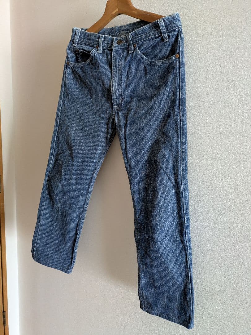 希少 Levi's505 ストライプ USA製 リーバイス ビンテージデニム