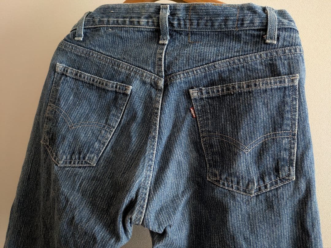 希少 Levi's505 ストライプ USA製 リーバイス ビンテージデニム