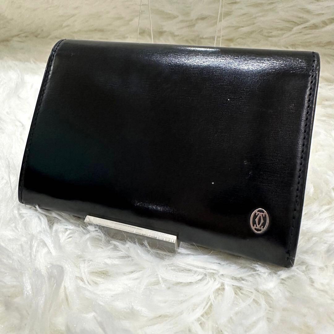 【美品】Cartier カルティエ 名刺入れ カードケース メンズ レザー