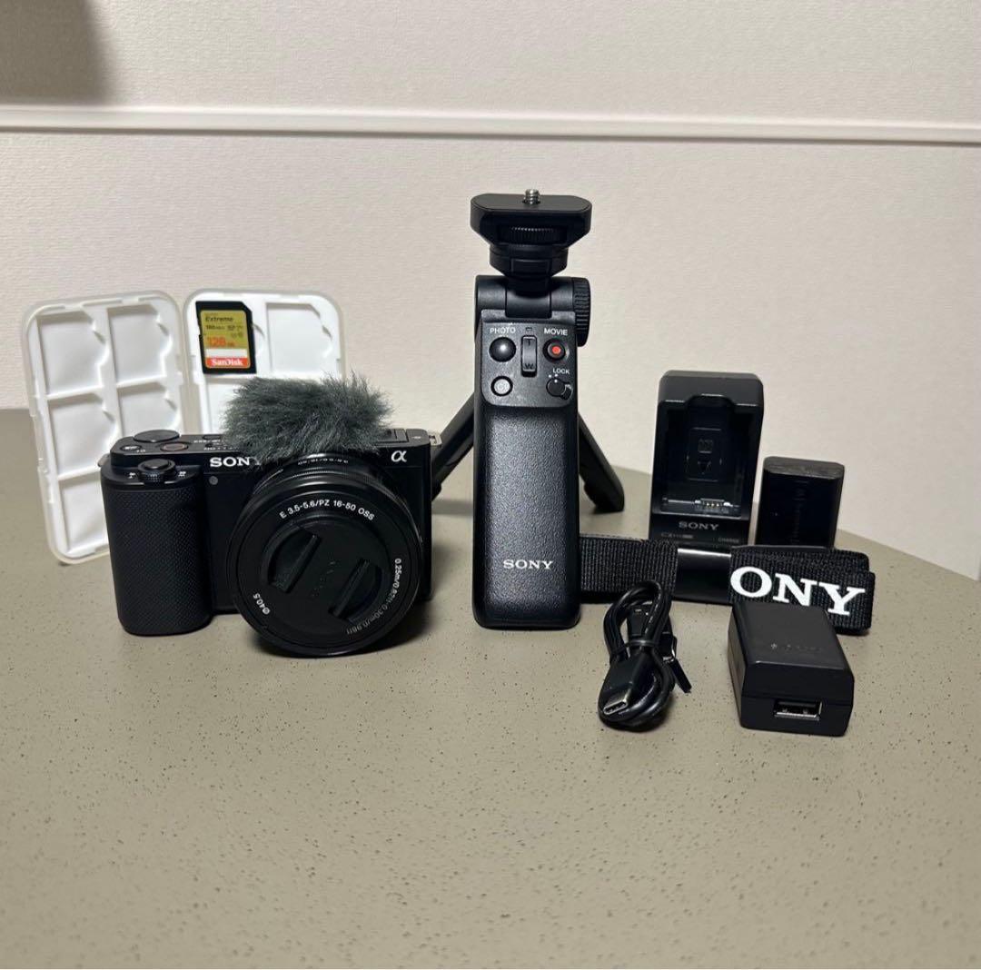 Sony VLOGCAM ZV-E10 + シューティンググリップ SDカード付