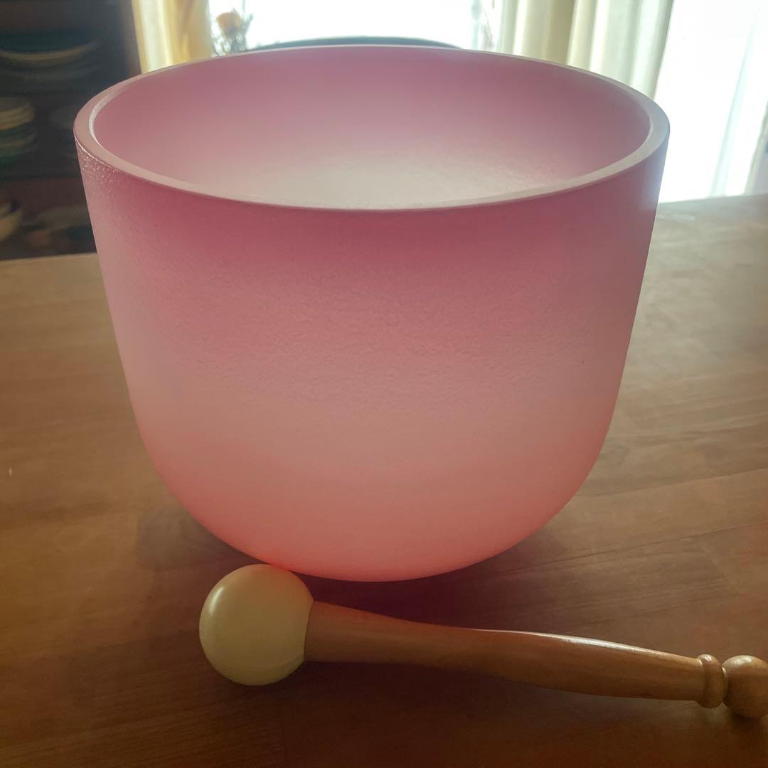 クリスタルシンギングボウル 432hz ルートチャクラ Cノート 8インチ