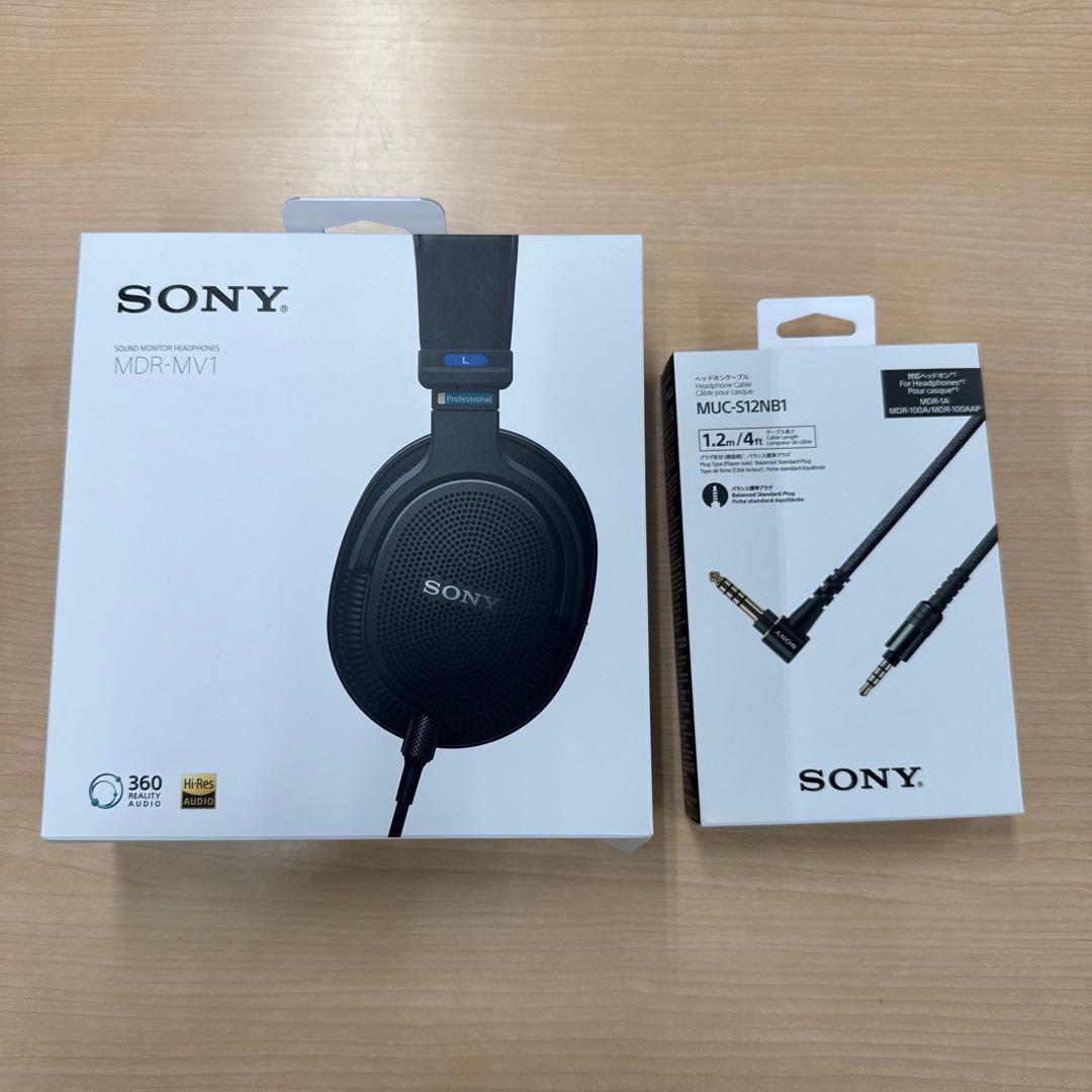 SONY MDR-MV1 美品 純正バランスケーブル ケース付