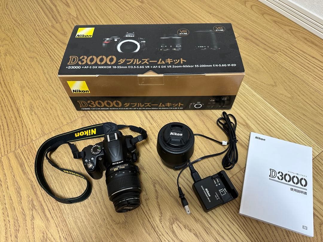 Nikon 一眼レフ D3000 ダブルズームキット