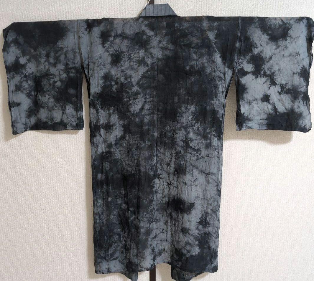 【三花】本麻　洗える長襦袢　カラー襦袢　2色染め　ムラ染め　リサイクル　su