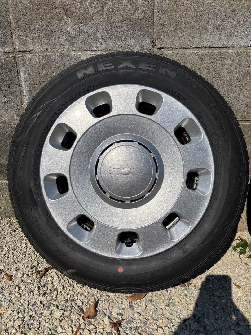 【交渉可】フィアット500タイヤ付きホイール/175/65R14/ノーマルタイヤ