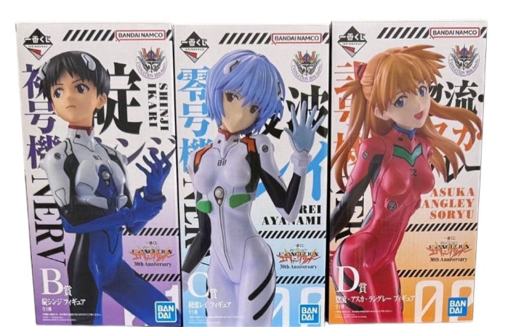 一番くじ 新世紀エヴァンゲリオン 30th B賞C賞D賞セット　新品