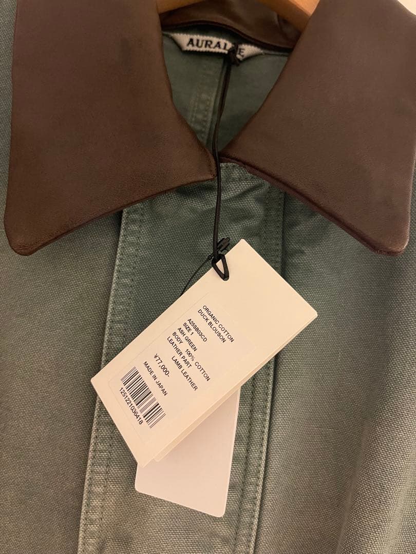 (新品)オーラリー オーガニックコットンダックブルゾン サイズ1