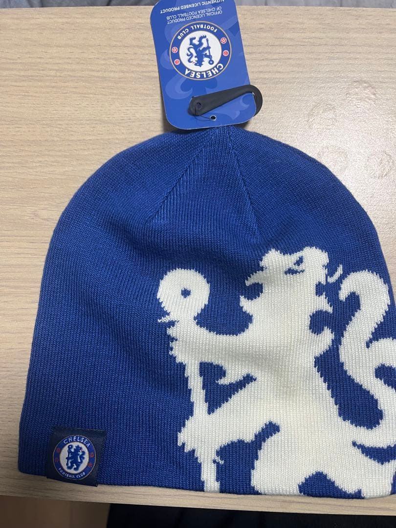 リバーシブルチェルシー（CHELSEA）ビーニー 青白