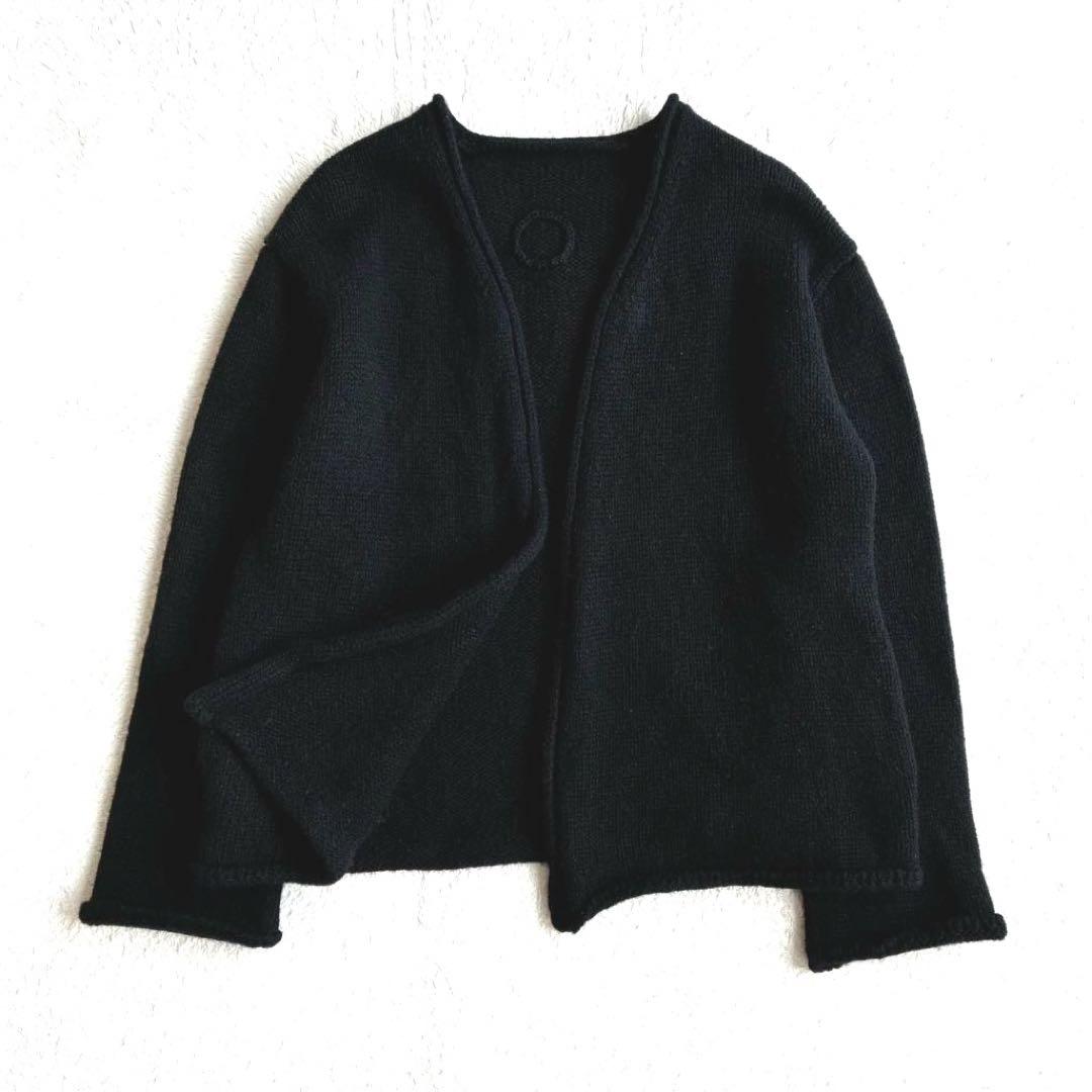 美品 ランフランセダンタン Degas ドガ 黒 ニット カーディガン 日本製