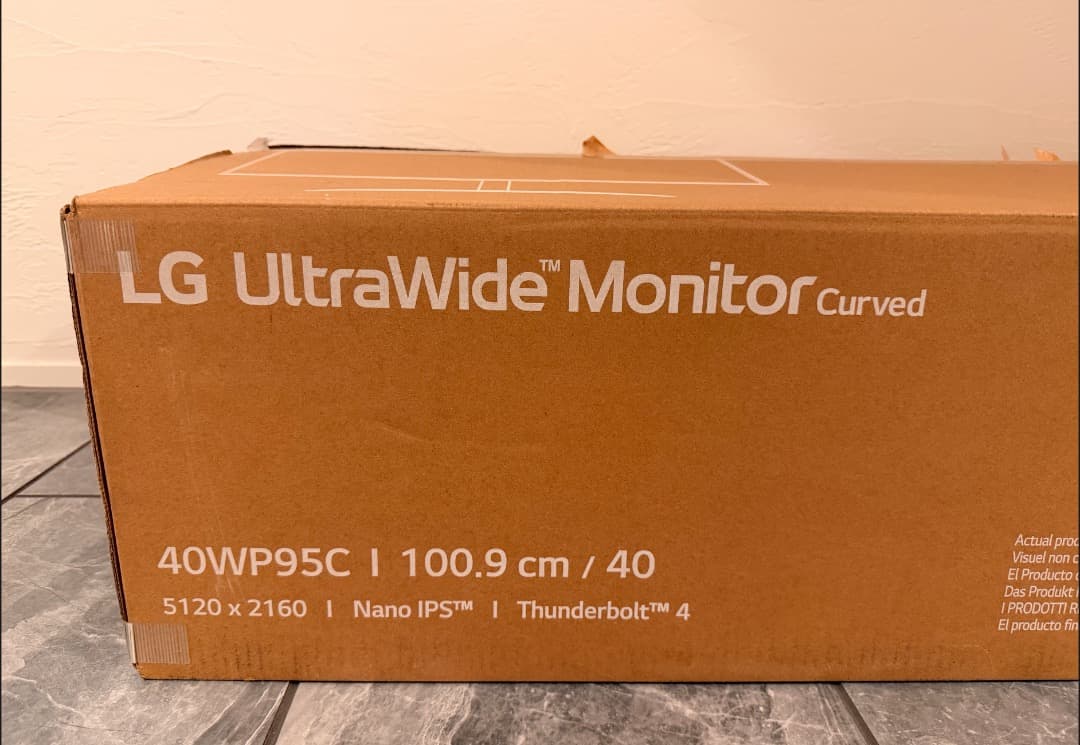 LG モニター ディスプレイ 40WP95C-W 39.7\"/5K2K 曲面型