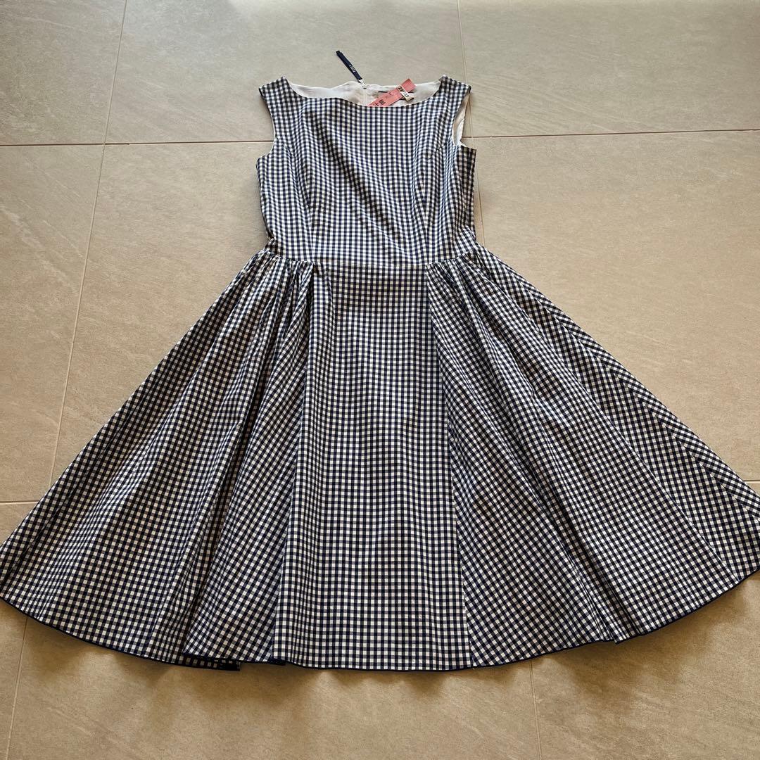 フォクシー　チェック柄ワンピース