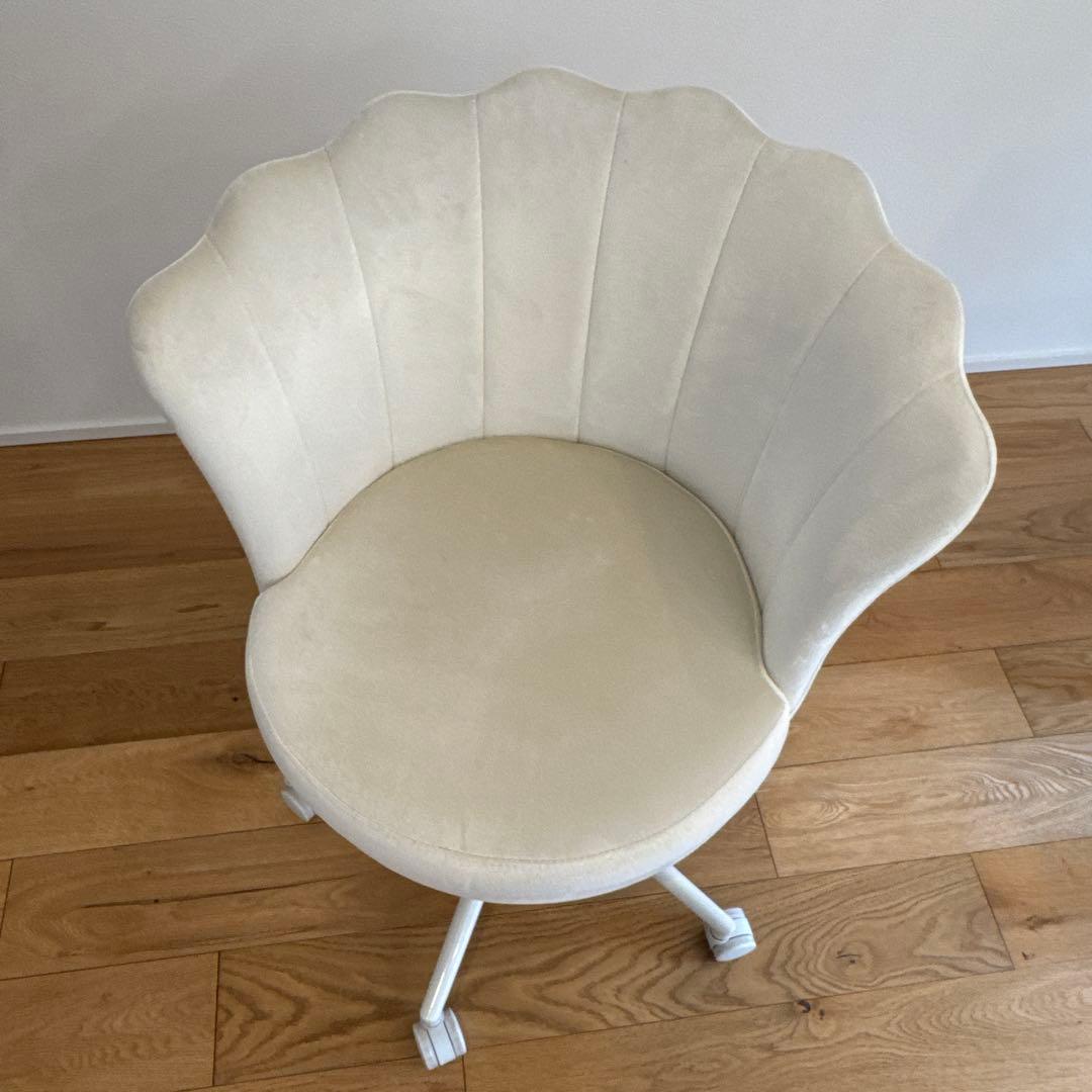 Francfranc シェル デスクチェア ホワイト