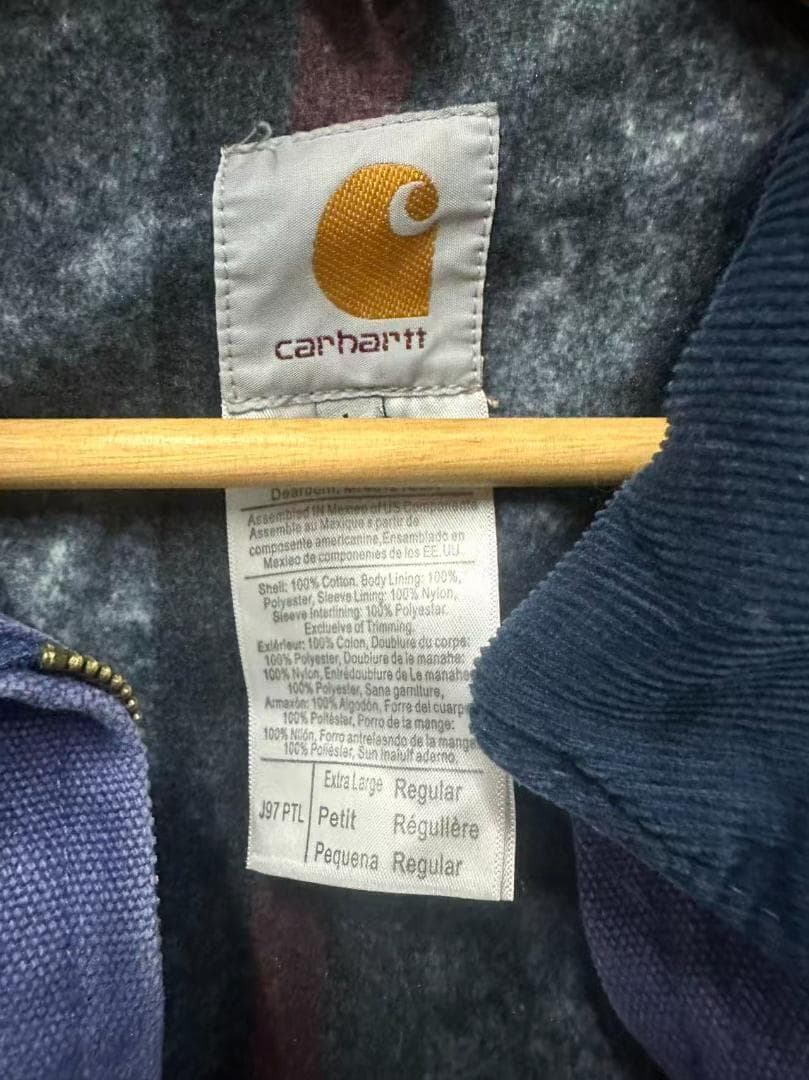 Carhartt×Stussy ネイビー デニムジャケット M