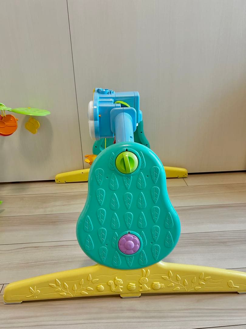 【美品】【ほぼ未使用】くまのプーさん　えらべる回転6wayジムにへんしんメリー