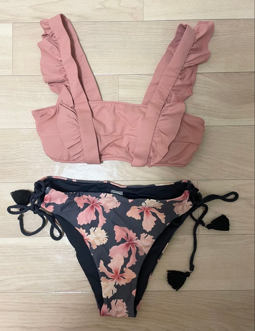 ALEXIA STAM フラワープリント セパレート水着 Mサイズ