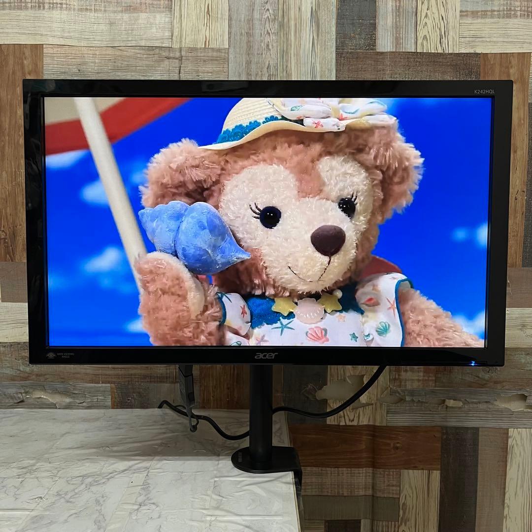 即日受渡❣️全国送料込3年前購入acerフルHD24型液晶モニターアームスタンド付