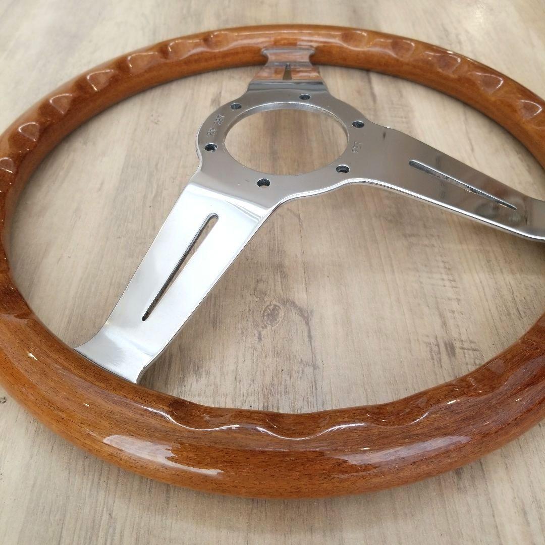 NARDI★ナルディクラシックウッドポリッシュステアリング/FET当時物　33Φ