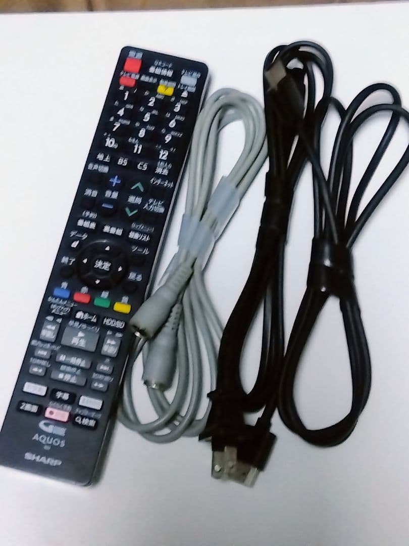 AQUOSブルーレイレコーダBD-NW510　純正リモコン付　動作品