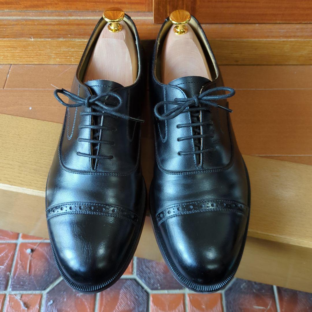 REGAL ブラックレザー キャップトゥ ドレスシューズ フォーマル25.5EE