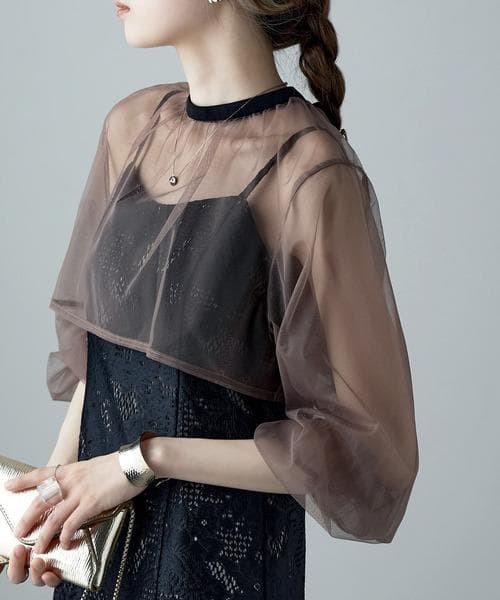 美品 etoll. エトル ボレロ キャミドレス M パーティー お呼ばれ