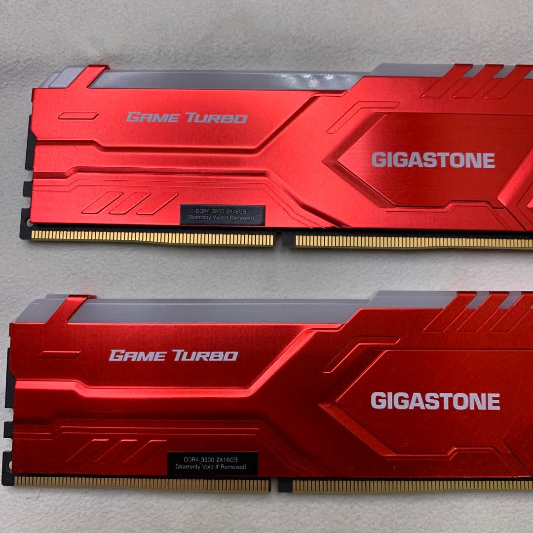 GIGASTONE Game TURBO DDR4 3200 16GBx2枚