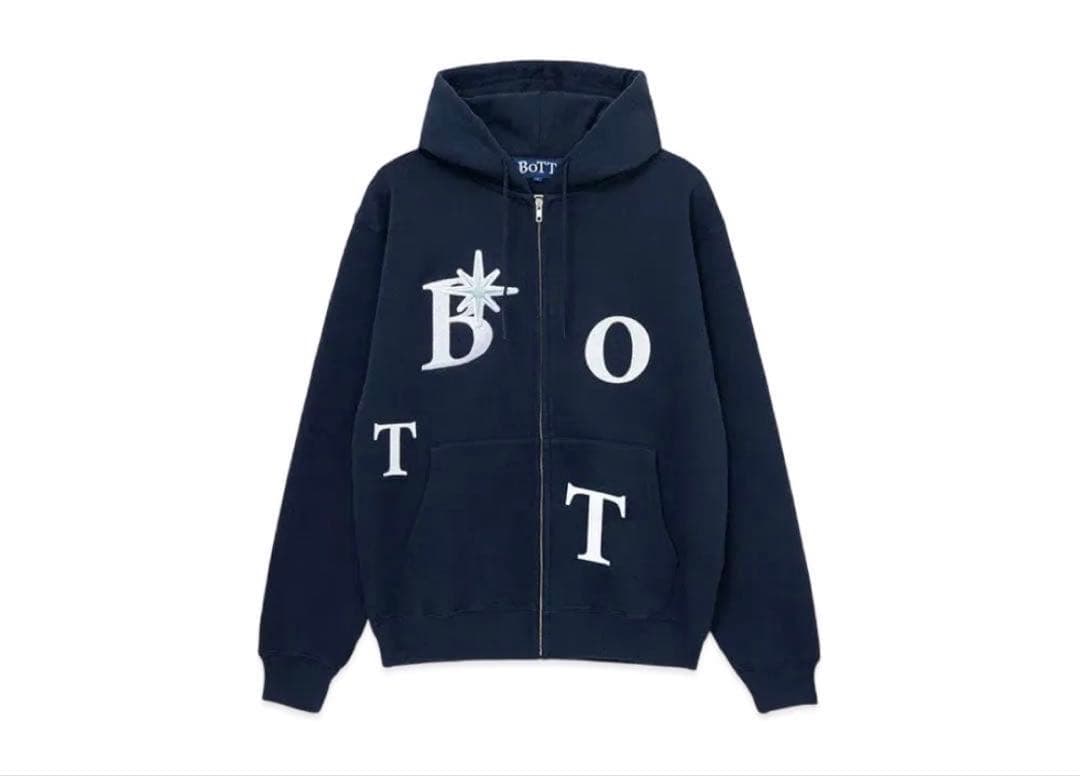 BoTT Scattered B Logo Zip Hoodie ネイビー