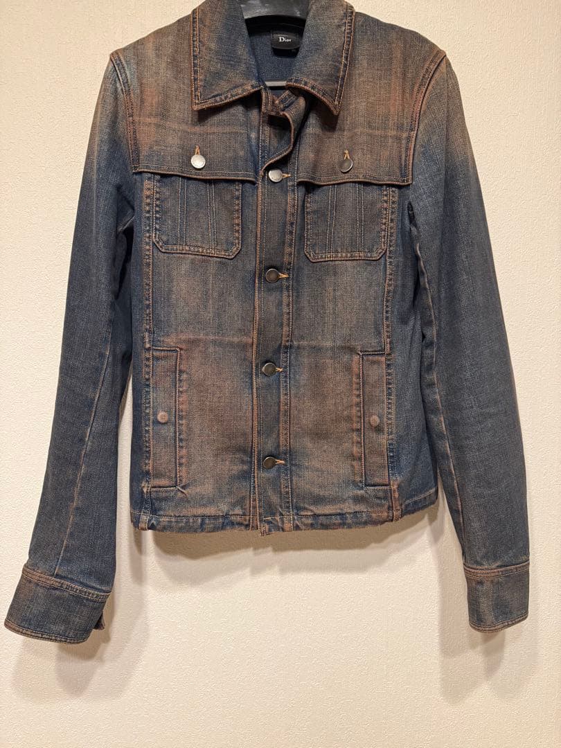 dior homme 05aw 赤錆　デニムジャケット　エディ