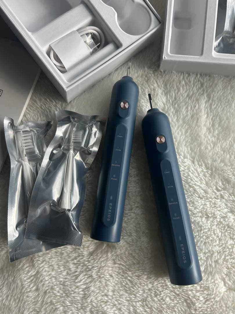 Okare! PRO｜音波電動歯ブラシ 本体 デニムブルー 2個セット