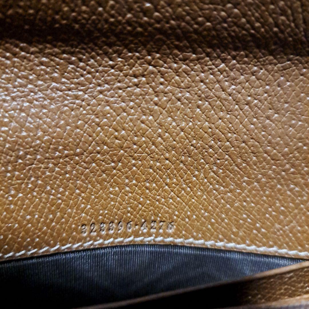 ※週末迄値下※GUCCI ブラウンレザー GGパターン 長財布