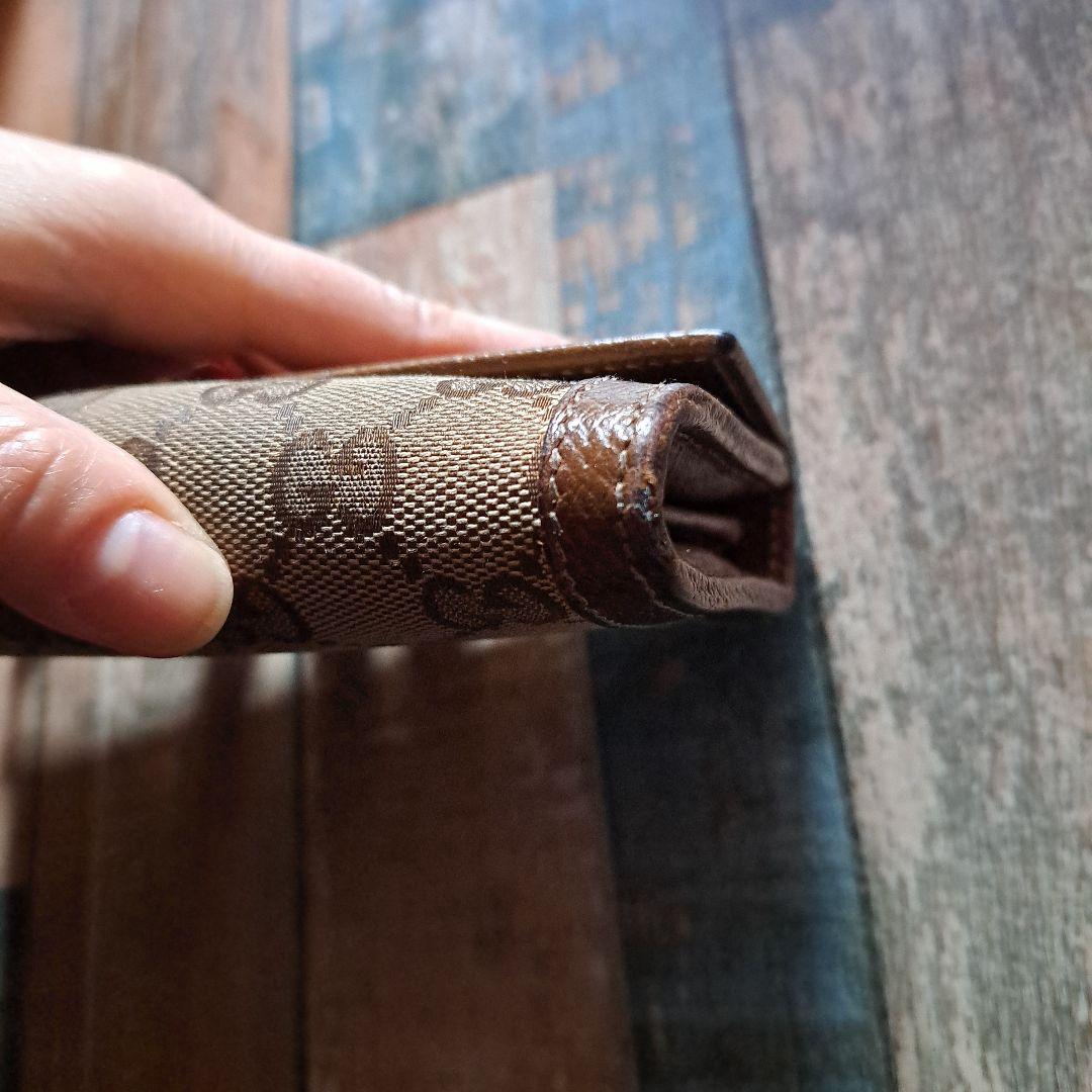 ※週末迄値下※GUCCI ブラウンレザー GGパターン 長財布