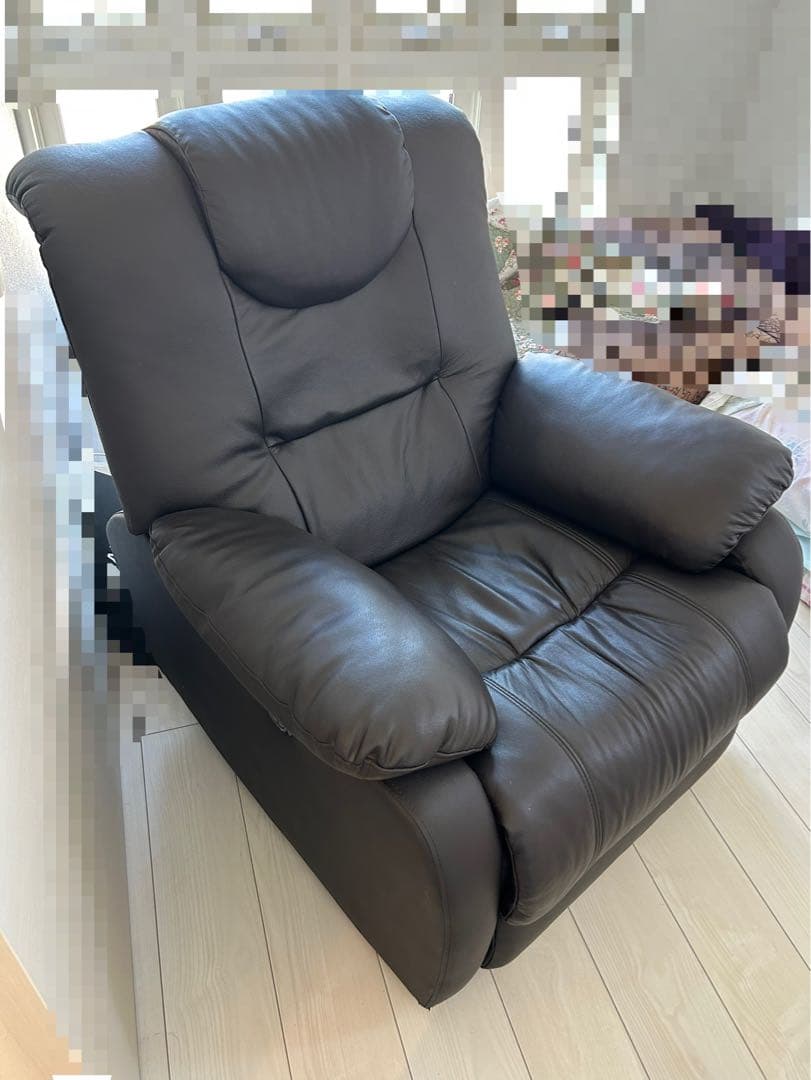 YAMAZEN 電動リクライニングソファ ダークブラウン