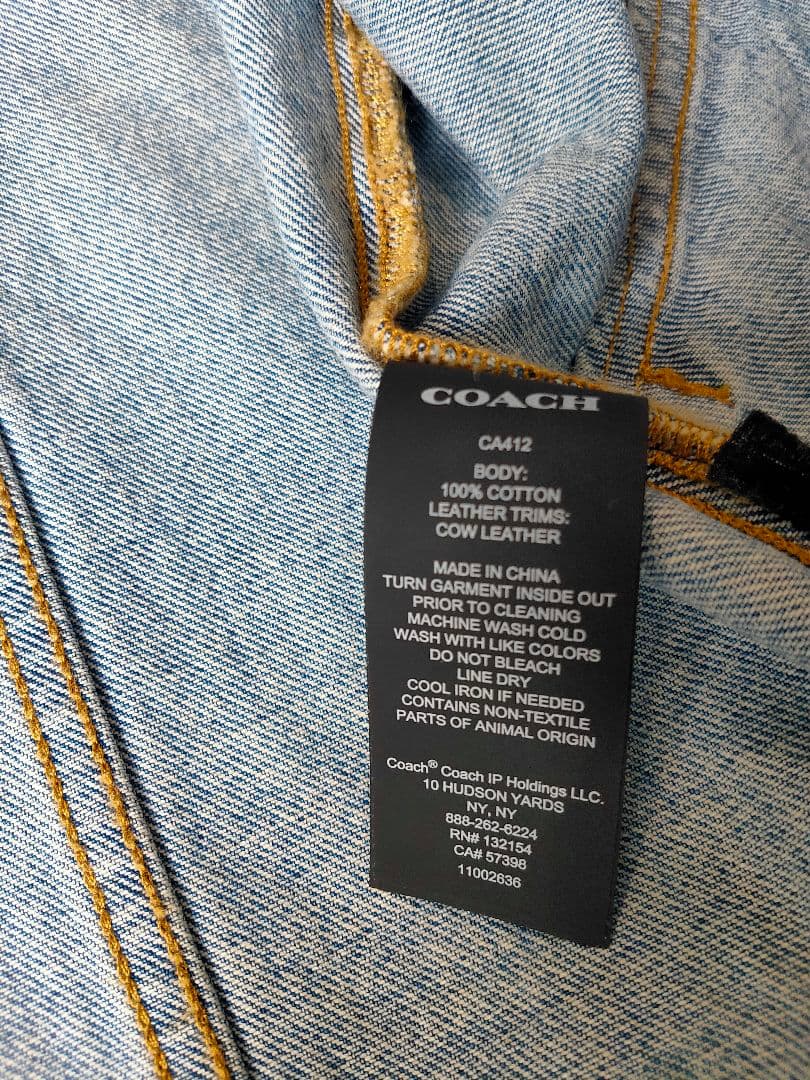 COACH ライトブルーデニムジャケット
