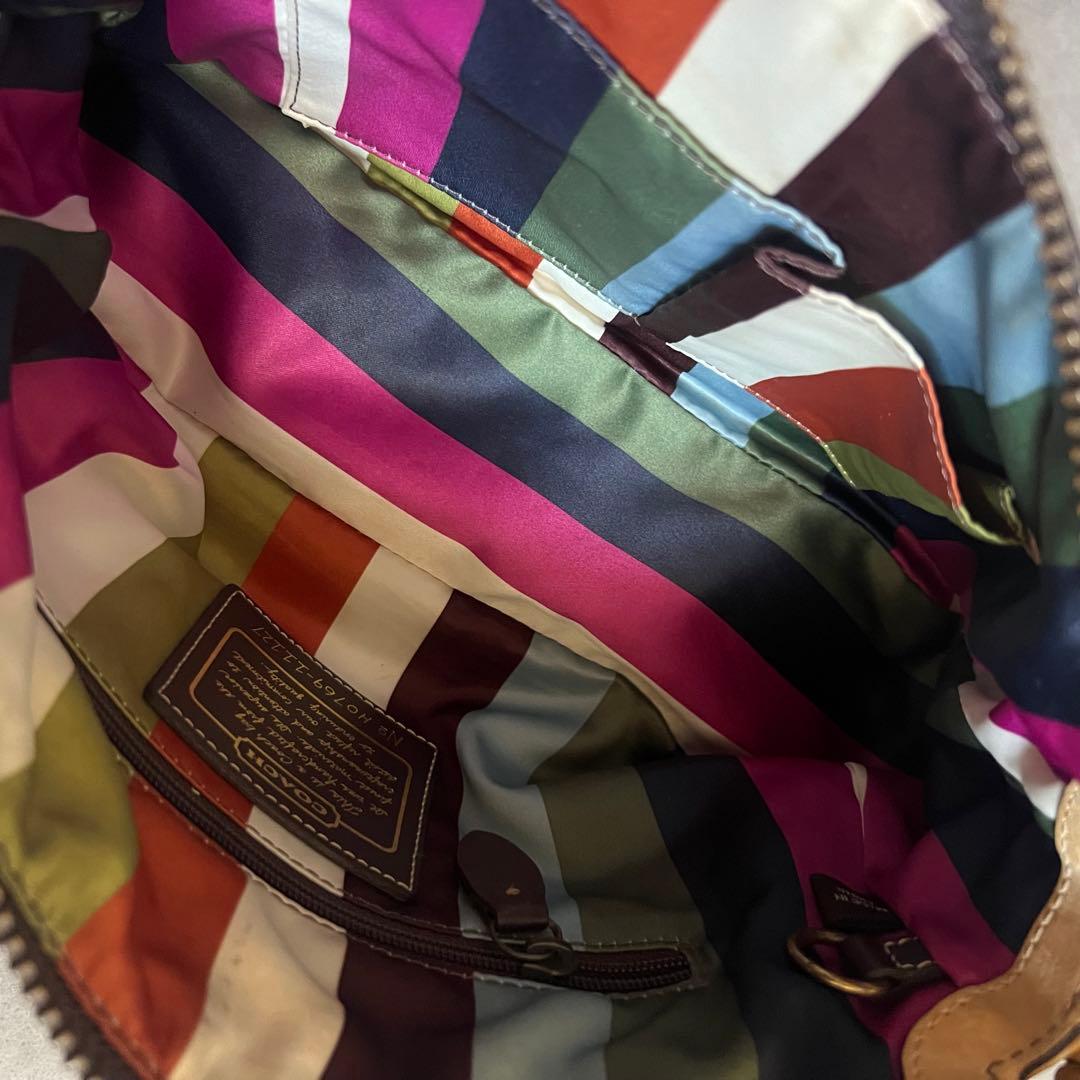 COACH 65th Legacy bag バッグ レザー ハンド ターンロック