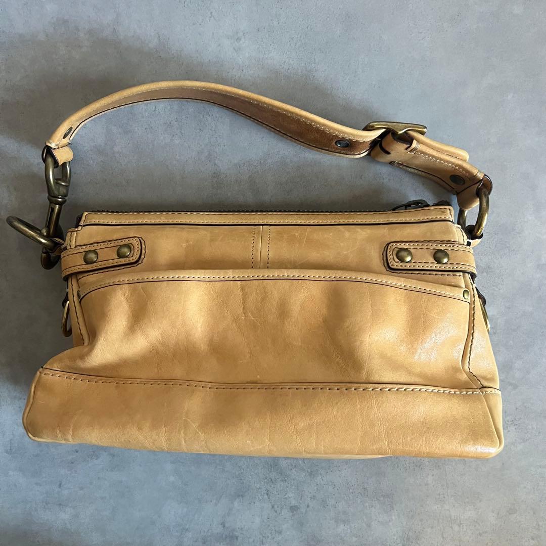 COACH 65th Legacy bag バッグ レザー ハンド ターンロック