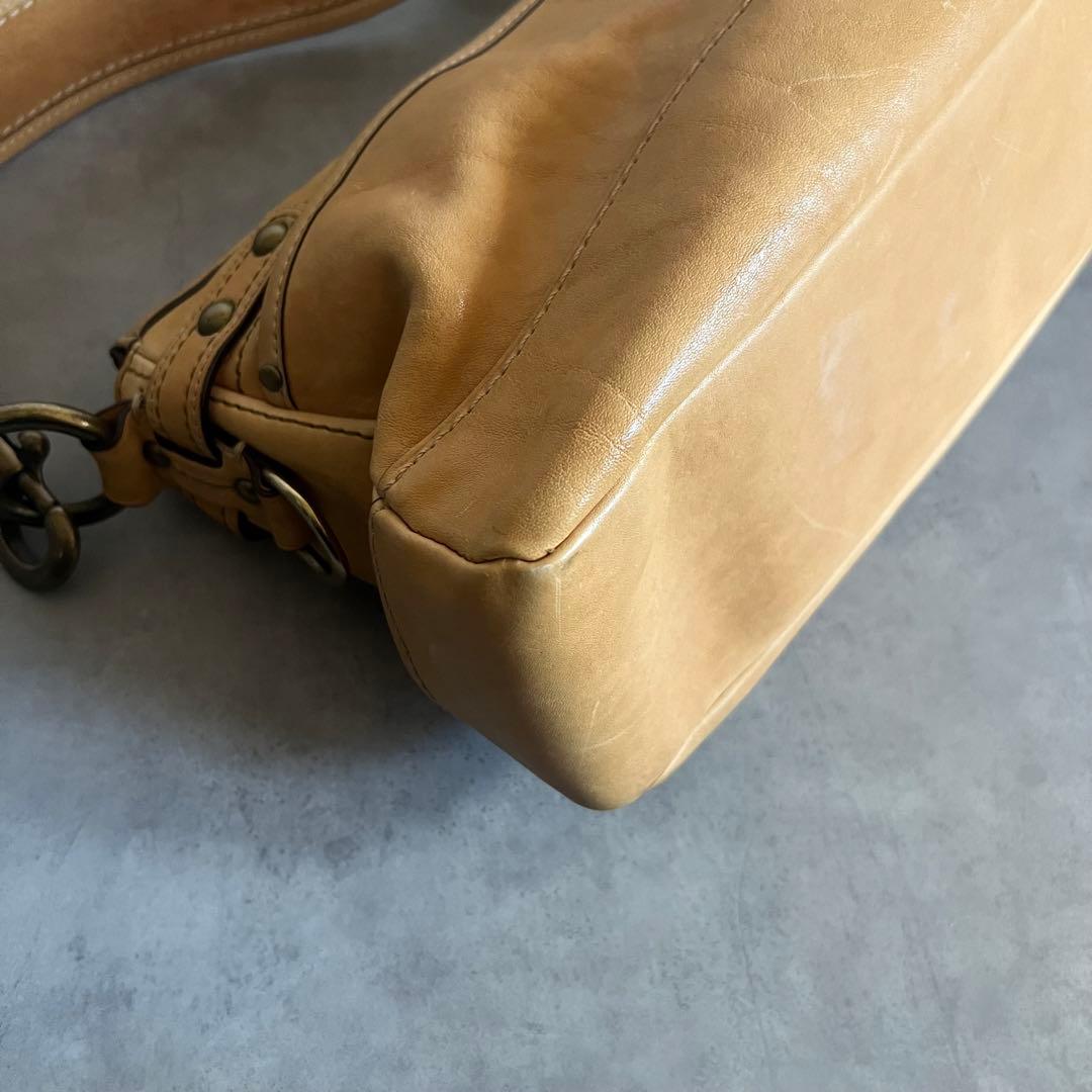 COACH 65th Legacy bag バッグ レザー ハンド ターンロック