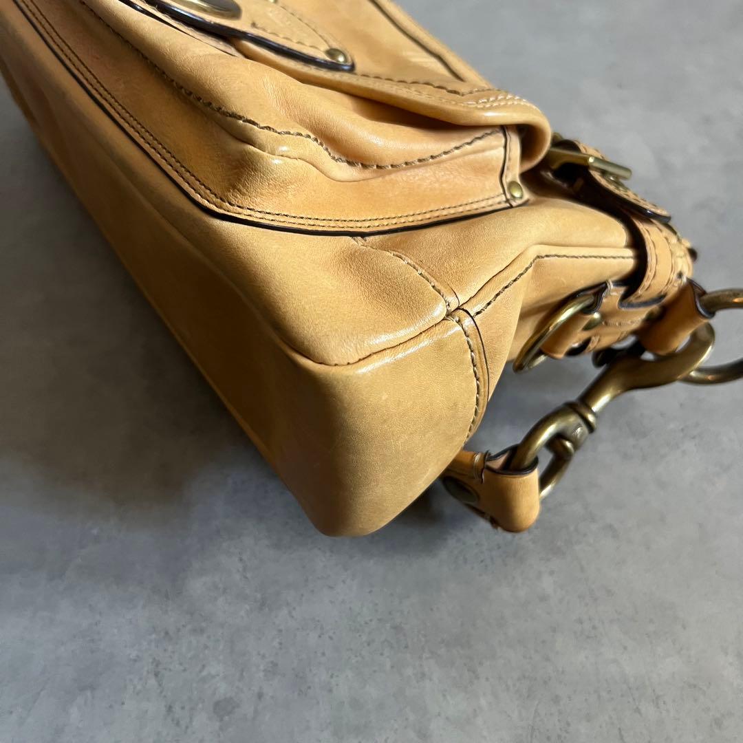 COACH 65th Legacy bag バッグ レザー ハンド ターンロック
