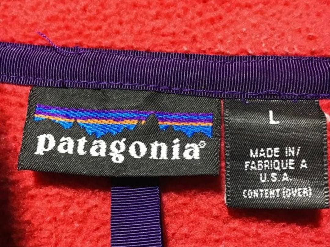 希少 patagonia フリース ジャケット USA製 パタゴニア 雪なし