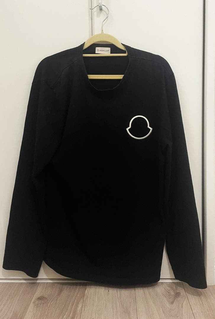 モンクレール ワンポイント ロング　Tee ブラックM レディース