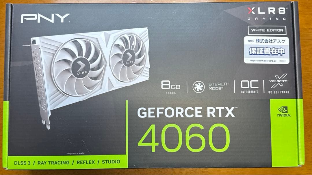 PNY Geforce RTX 4060 8GB OC DUAL FAN 白